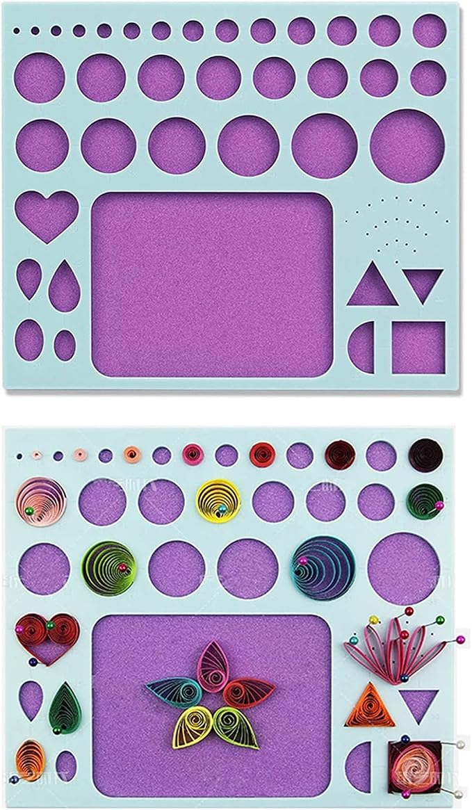 19pcs Beginners Quilling Tools Kit Electric Slotted Quilling Pen Template Board - Image 7