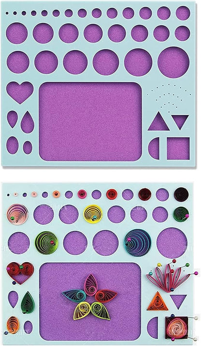 19pcs Beginners Quilling Tools Kit Electric Slotted Quilling Pen Template Board - Image 7