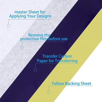 2025 NEW Extended Tattoo transfer paper, 100 Sheets Premium Stencil Transfer - Image 5