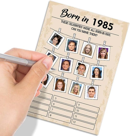 40th Birthday Party Games, Born in 1985 Games, Birthday Party Supplies - Image 4