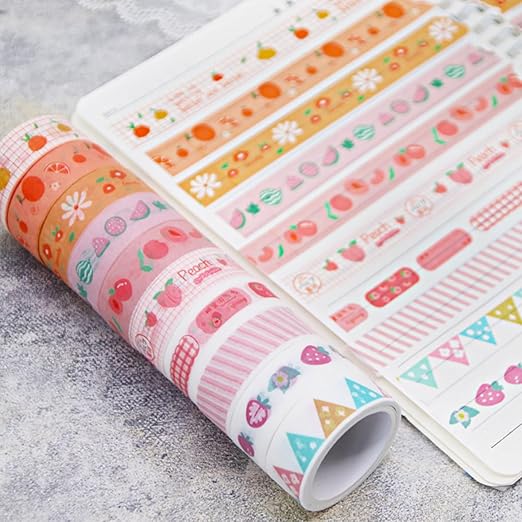 60 Rolls Cartoon Washi Tape Set Washi Tape Stickers Decorative Washi Tapes - Image 5
