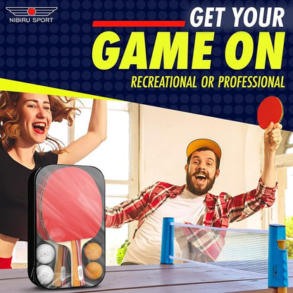 NIBIRU SPORT Professional Ping Pong Paddle Sets, 2 Paddle or 4 Paddle Table - Image 7