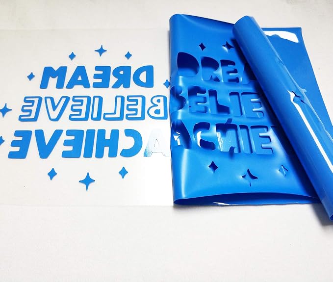 Guangyintong Lake Blue Heat Transfer Vinyl HTV Rolls, 1 Roll, Iron On Vinyl - Image 2