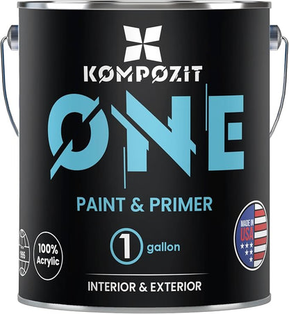 Kompozit ONE Ultra Cover Interior/Exterior White 100% Acrylic Paint & Primer by KOMPOZIT