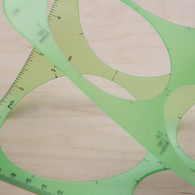 Pacific Arc Template: Large Circle Master, 11 Circles, 1.5" to 3.5" 8.5" x 11" - Image 6