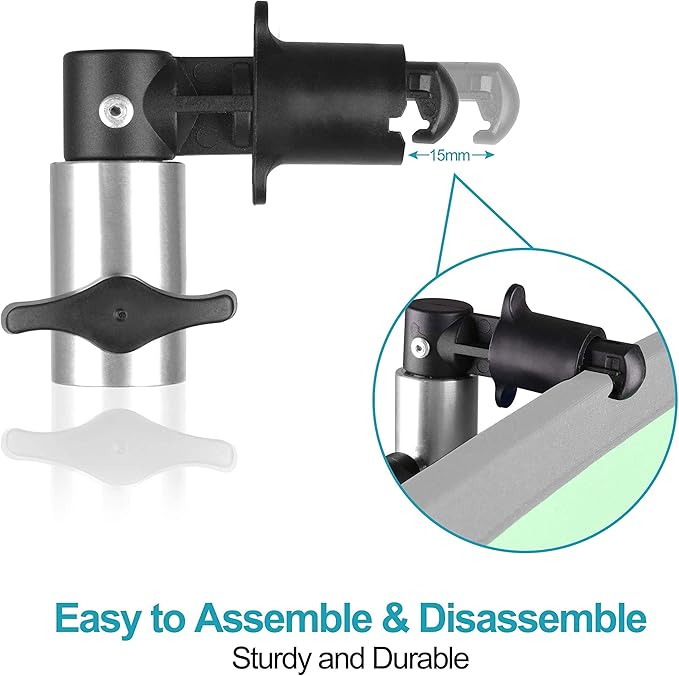 EMART 8.5FT Photography Green Screen Background Reflector Disc Holder Clip - Image 4