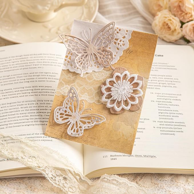 Vintage Floral Scrapbook Paper Set, Scrapbooking, DIY Crafts, and Art Supplies - Image 9