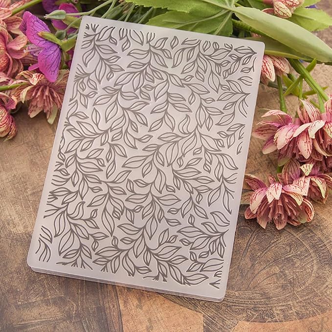 6Pcs Flower Leaf Embossing Folders DIY Craft Paper Card Embossing Template - Image 3