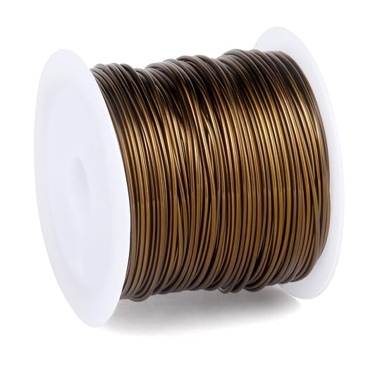 49FT Jewelry Wire 18 Gauge Tarnish-Resistant Copper Beading Wires Roll Bulk by Cadikez