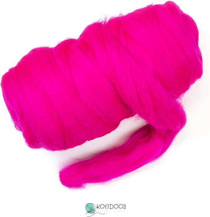 Kondoos Colored Natural Wool roving, 1 lb. Best Wool - Image 2