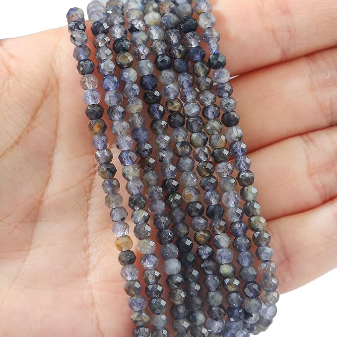 Natural Black QuartzRutilated Beads 4x2mm 120pcs Faceted Rondelle Loose Semi - Image 3