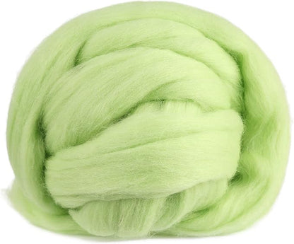 3.53oz Wool Roving Yarn, Wool Felting Supplies, Pure Wools, Chunky Yarn by Jupean