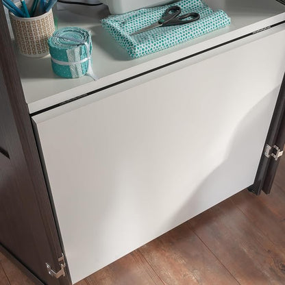 Sauder Miscellaneous Storage Craft & Sewing Armoire, Dakota Oak Finish - Image 5