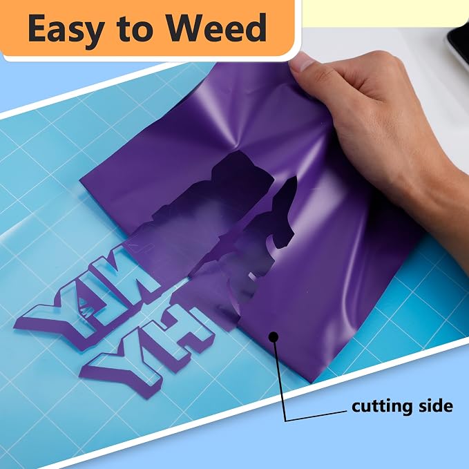 RENLITONG Matte Purple Iron on Vinyl Roll - Image 4