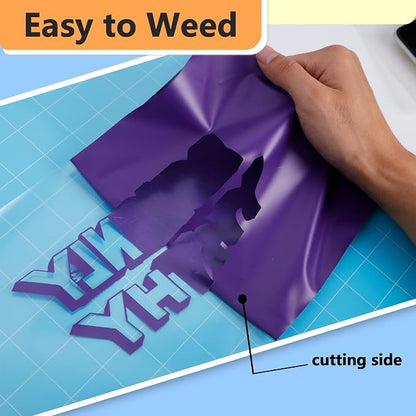 RENLITONG Matte Purple Iron on Vinyl Roll - Image 4