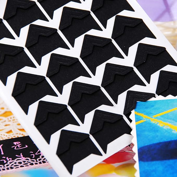 10 Sheet Photo Corners Self Adhesive PVC Paper Photo Foto Corner Stickers - Image 7