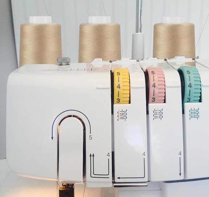 Serger Thread 4 Cones 3000 Yards Each Spool All Purpose Polyester Thread 40S/2 - Image 4