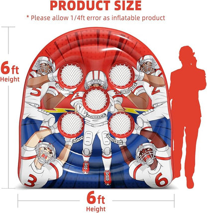 6Ft Football Target Toss Game - Image 7