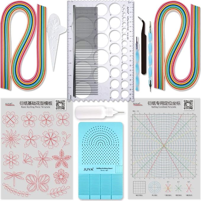 JUYA Quilling Paper and Tools Classic Set QK10 by JUYACrafts