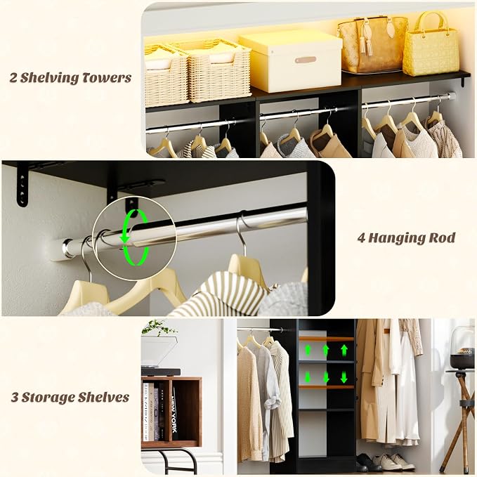 48" Small Closet Organizer, 4FT Small Closet System - Image 6