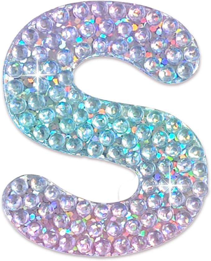 StickerBeans® Rhinestone Alphabet Letter Sticker S by StickerBeans