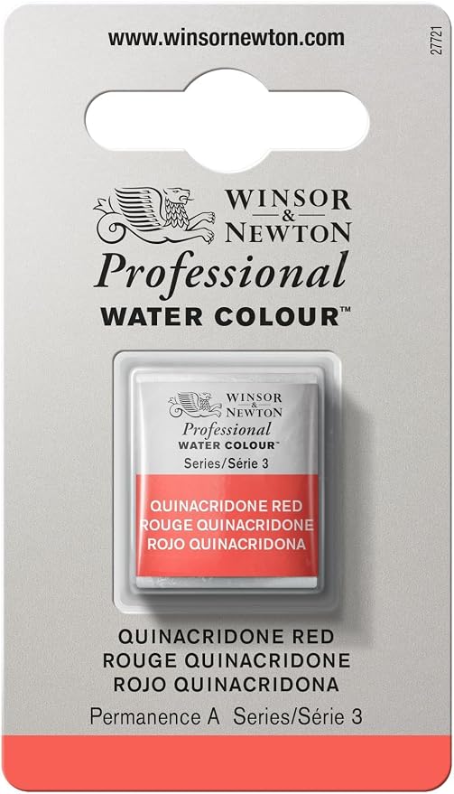 Winsor & Newton Professional Watercolor, Half Pan, Quinacridone Red by WinsorNewton