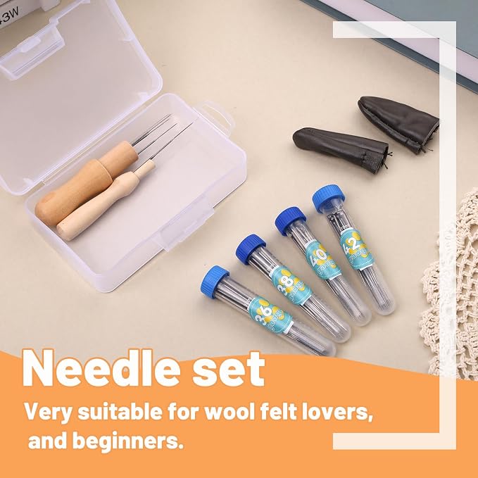 82PCS Needle Felting Tools, Needle Felting Needles, 4 Sizes Felting Needles - Image 3