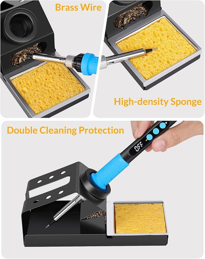 Soldering Iron Kit, 100W High Power Soldering Iron, Fast Heating, Digital - Image 6