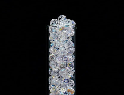 100pcs Faceted Fire Polished Pressed Czech Glass Beads 3mm, Crystal AB - Image 5
