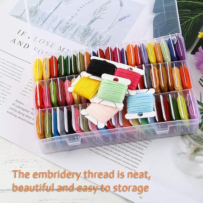 Embroidery Floss Organizer, Cross Stitch Thread Storage Box Tools - Image 6