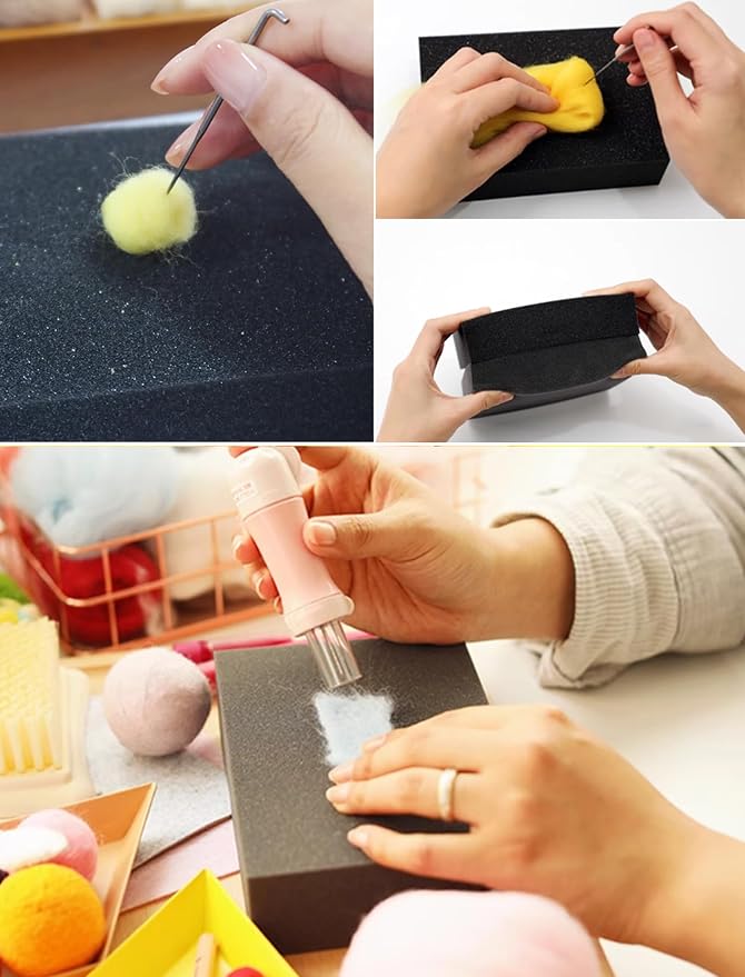 2pcs Needle Felting Foam Pad, Sponge Pad Needle Felting Sponge Foam Mat Foam - Image 4