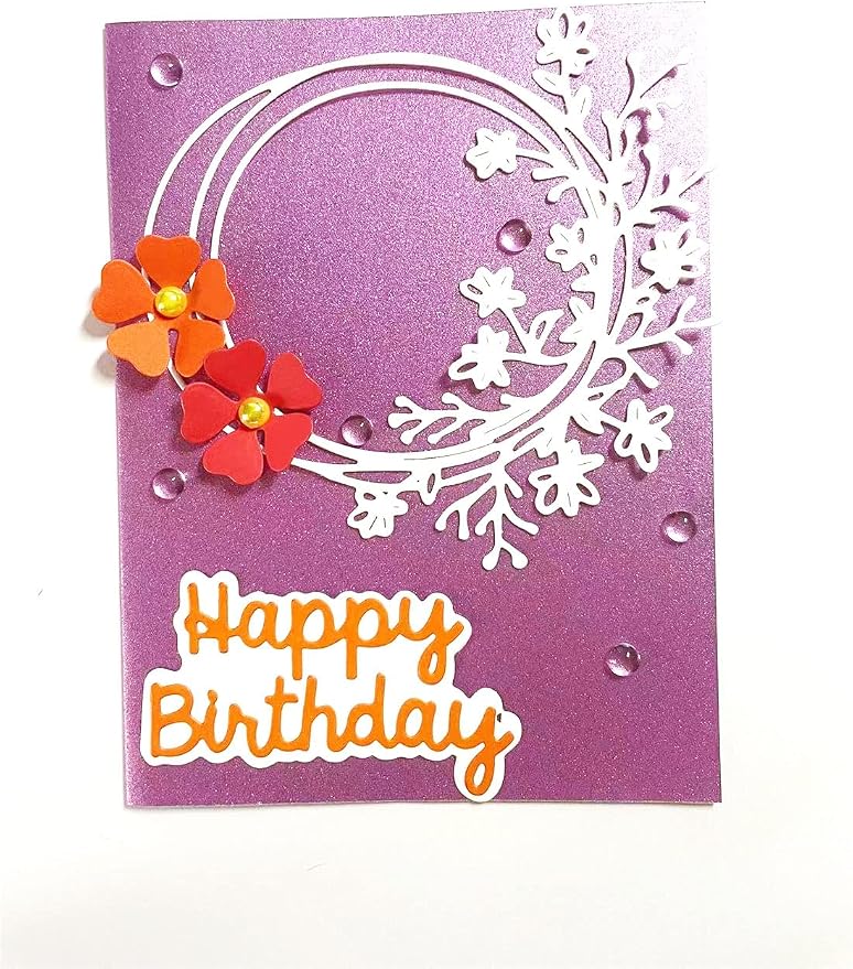 Mvchifay Cutting Dies Happy Birthday Metal Stencils Scrapbooking Tool DIY - Image 5