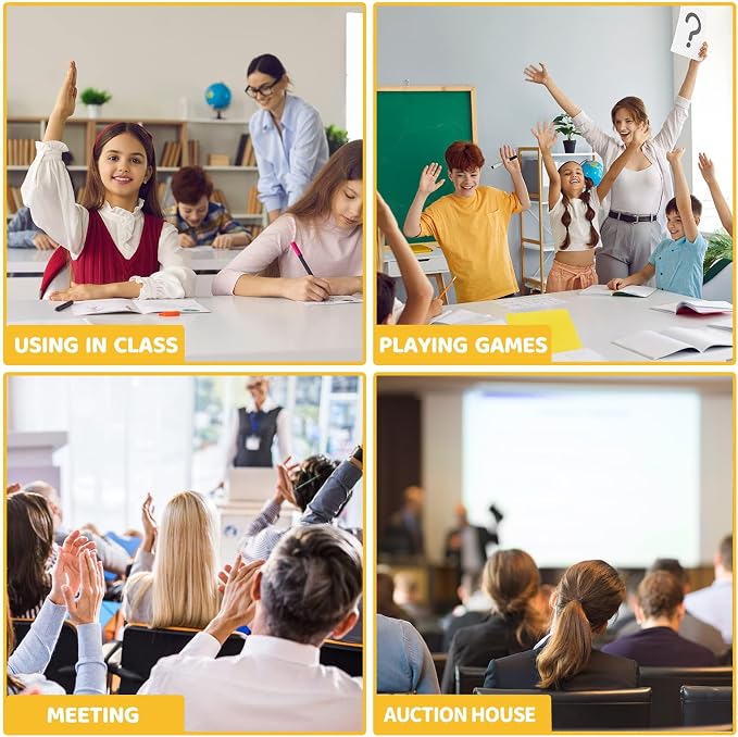30 Pcs Dry Erase Answer Paddle 7 x 9 Inch Handheld Wooden White Board Double - Image 7