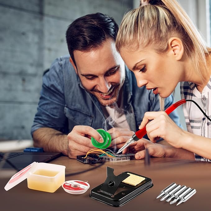 Soldering Iron Kit, 100W LED Digital Solder Gun kits - Image 7