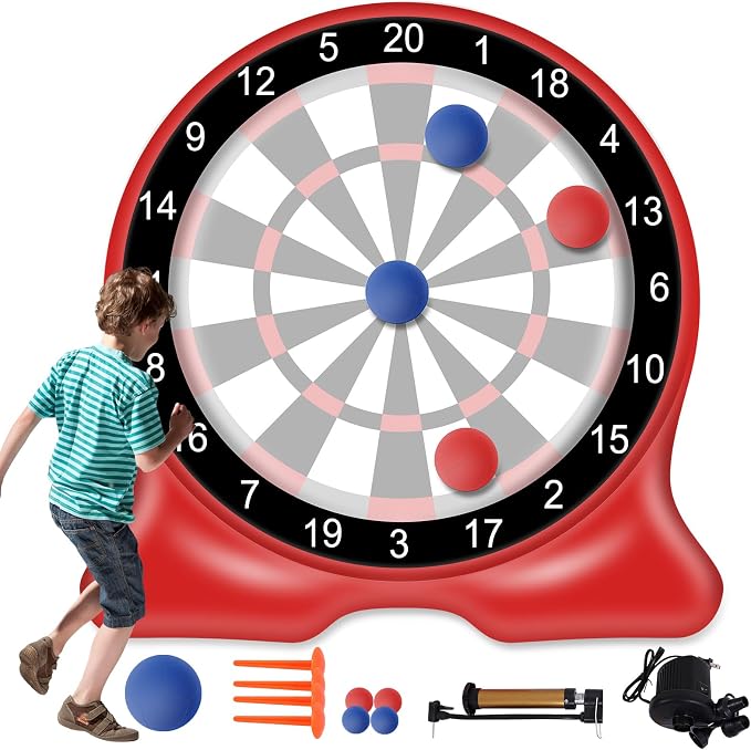 Giant Inflatable Dart Board, 6.5FT Outdoor Games by DailySee