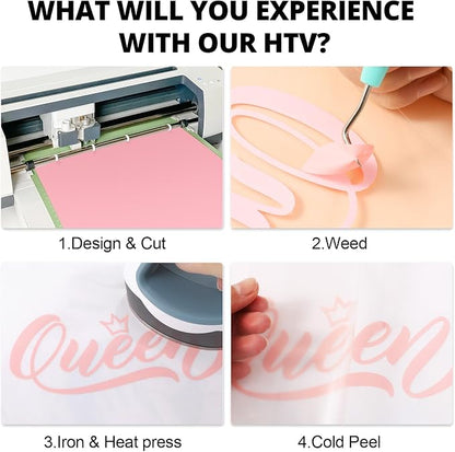 HTVRONT HTV Heat Transfer Vinyl - Image 4