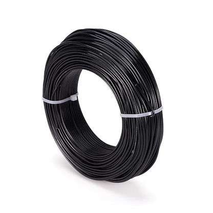 Fashewelry 180 Feet 12 Gauge Aluminum Wire Black Bendable Metal Craft Wire - Image 7