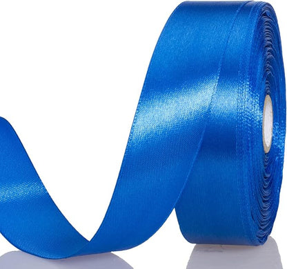 1 Inch Royal Blue Solid Satin Ribbon, 50 Yards Craft Fabric Ribbon by YASEO