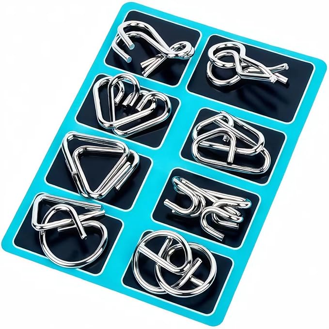 Metal Wire Puzzle Set of 24 - Image 4