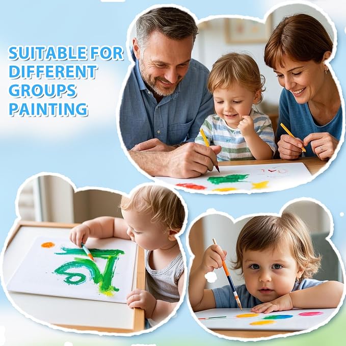 ESRICH Canvas Boards for Painting 12 Pack Canvas for Painting 4x4, 8x8 Blank - Image 5