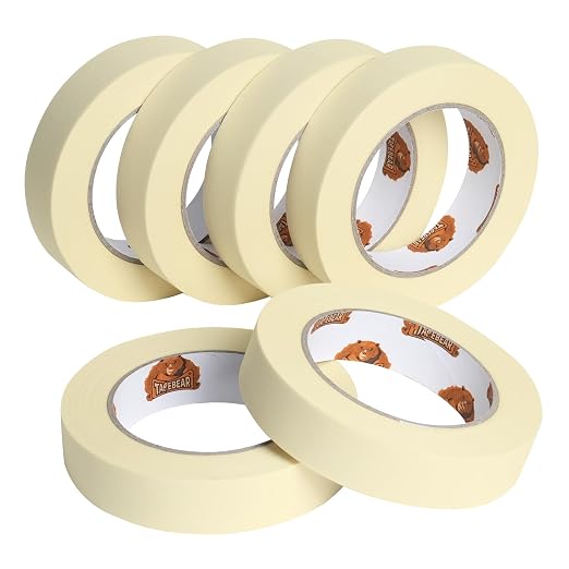 TAPEBEAR General Purpose Masking Tape 0.94 Inches x 60 Yards, DIY Arts Crafts by TAPEBEAR