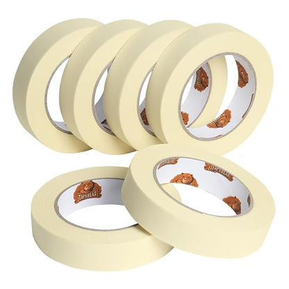 TAPEBEAR General Purpose Masking Tape 0.94 Inches x 60 Yards, DIY Arts Crafts by TAPEBEAR