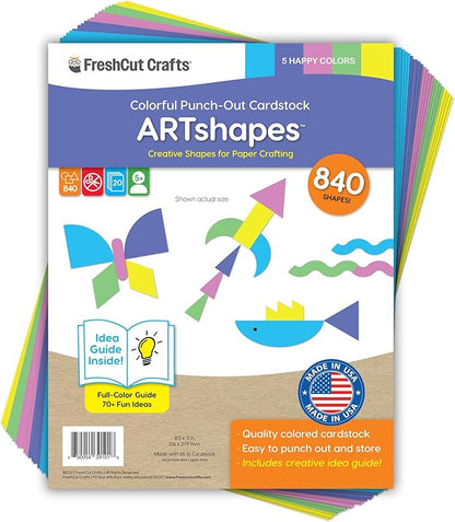 ARTshapes 840 pc Creative Paper Shapes Pack by FreshCutCrafts