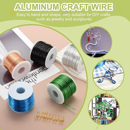 MECCANIXITY 12 Gauge Anodized Aluminum Craft Wire Bendable Bonsai Training Wire - Image 4