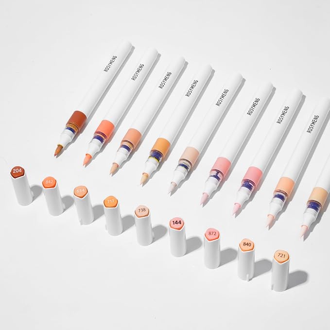 9 Color Acrylic Paint Markers, Water-Based Acrylic Markers by Unknown