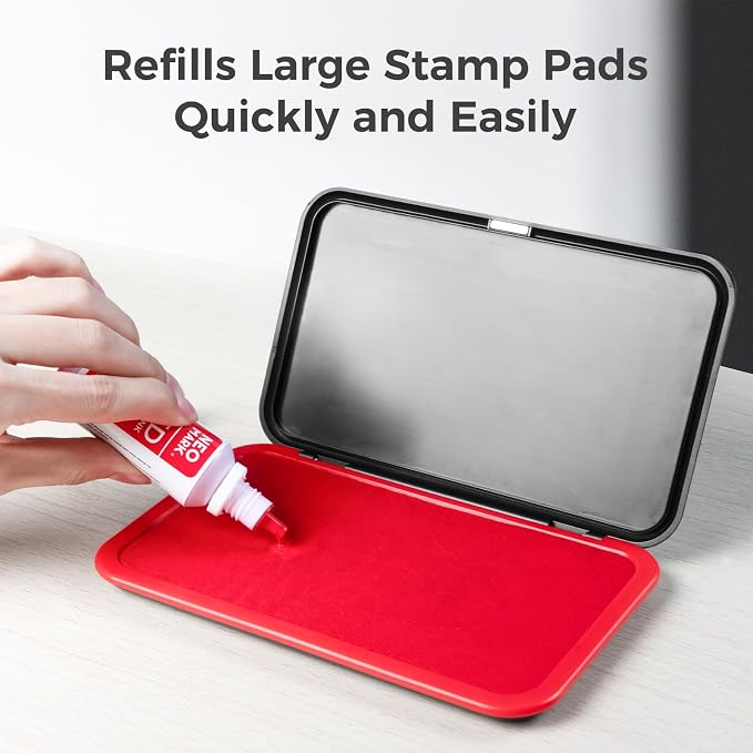 Premium Stamp Ink, Quick-Drying and AP-Certified Non-Toxic Refill Ink - Image 7