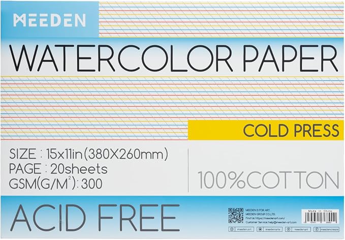 MEEDEN Watercolor Paper Block by MEEDEN