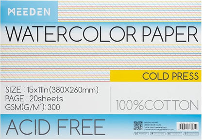 MEEDEN Watercolor Paper Block by MEEDEN