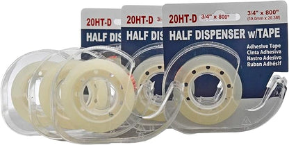 WOD OST20D Office Tape Clear Refill Rolls and Refillable Dispenser by WODTape