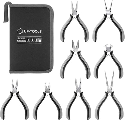 SOONAN 8 Pieces Mini Pliers Set, Jewelry Making Tools by SOONAN